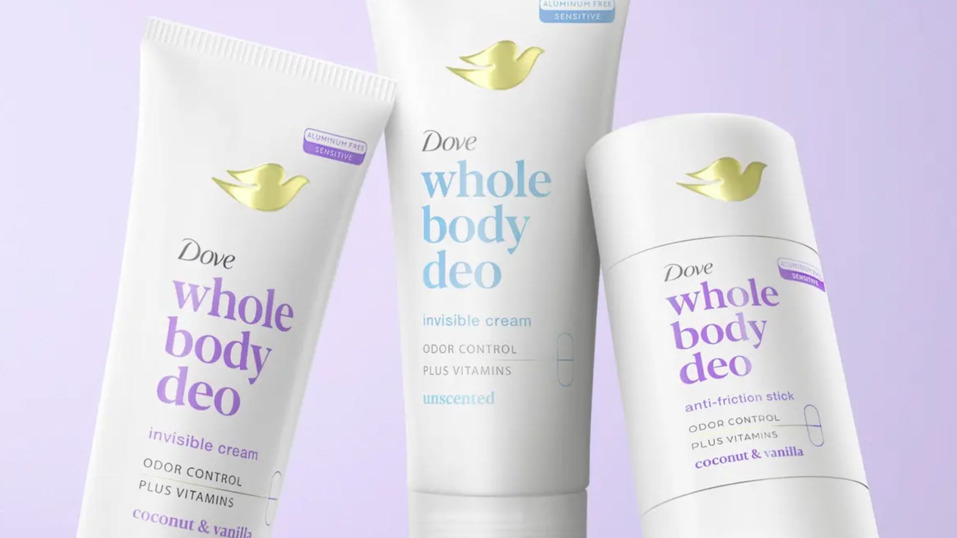 Dòng sản phẩm khử mùi toàn thân của Dove thuộcngành hàng Chăm sóc cá nhân của Unilever.