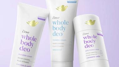 Dòng sản phẩm khử mùi toàn thân của Dove thuộcngành hàng Chăm sóc cá nhân của Unilever.