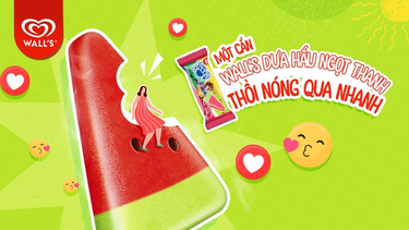 Hình ảnh kem Wall's dưa hấu