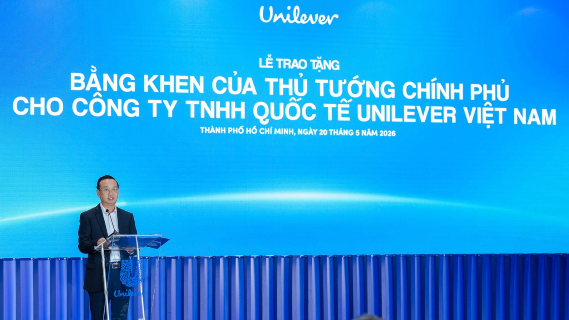 Ông Bùi Minh Thạnh, Thành ủy viên, Phó Chủ tịch UBND TP. Hồ Chí Minh phát biểu tại sự kiện